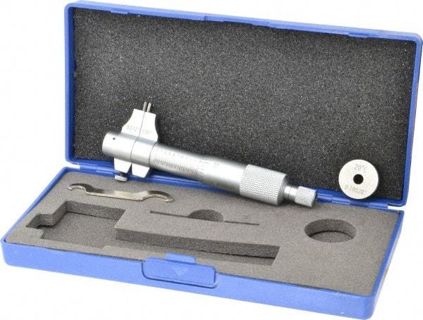 Fowler - 0.2 to 1.2", Mechanical Inside Micrometer - 0.001" Graduation, 0.0002" Accuracy, Ratchet Stop Thimble - Apex Tool & Supply