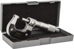 Value Collection - 0 to 25mm Range, 0.01mm Graduation, Mechanical Outside Micrometer - Ratchet Stop Thimble - Apex Tool & Supply