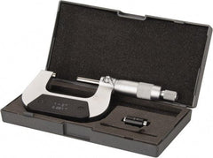 Value Collection - 1 to 2" Range, 0.001" Graduation, Mechanical Outside Micrometer - Ratchet Stop Thimble - Apex Tool & Supply