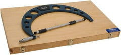 Fowler - 13 to 14" Range, 0.001" Graduation, Mechanical Outside Micrometer - Ratchet Stop Thimble, Accurate to 0.011" - Apex Tool & Supply