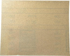 3M - 100 Grit, Aluminum Oxide Sanding Sheet - 11" Long x 9" Wide, Fine Grade, A Weighted Paper Backing - Apex Tool & Supply