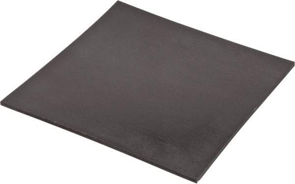 Made in USA - 12" Long, 12" Wide, 1/4" Thick, Neoprene Rubber Foam Sheet - 35 to 45 Durometer, Black, -20 to 220°F, 800 psi Tensile Strength, Stock Length - Apex Tool & Supply