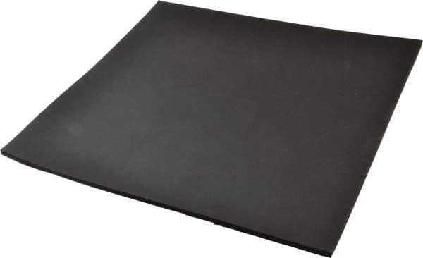 Made in USA - 12" Long, 12" Wide, 1/4" Thick, Neoprene Rubber Foam Sheet - 50 to 60 Durometer, Black, -20 to 220°F, 900 psi Tensile Strength, Stock Length - Apex Tool & Supply
