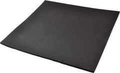 Made in USA - 12" Long, 12" Wide, 1/4" Thick, Neoprene Rubber Foam Sheet - 50 to 60 Durometer, Black, -20 to 220°F, 900 psi Tensile Strength, Stock Length - Apex Tool & Supply