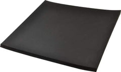 Made in USA - 12" Long, 12" Wide, 1/2" Thick, Neoprene Rubber Foam Sheet - 65 to 75 Durometer, Black, -20 to 220°F, 1,000 psi Tensile Strength, Stock Length - Apex Tool & Supply