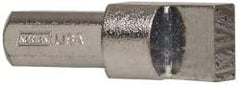 Norton - 2A-E, 7/16" Shank Diam Multi-Point Diamond Dresser - 1/2" Long x 3/8" Thick Head - Apex Tool & Supply