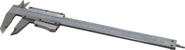 Value Collection - 0 to 6" Stainless Steel Vernier Caliper - 0.02mm Graduation, 1.6" Jaw Depth, 0.0012" Accuracy, Includes Depth, Inside Diameter, Outside Diameter, Step - Apex Tool & Supply