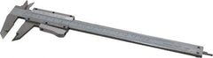 Value Collection - 0 to 6" Stainless Steel Vernier Caliper - 0.02mm Graduation, 1.6" Jaw Depth, 0.0012" Accuracy, Includes Depth, Inside Diameter, Outside Diameter, Step - Apex Tool & Supply