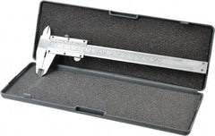 Value Collection - 0 to 6" Carbon Steel Vernier Caliper - 0.05mm Graduation, 1.5748" Jaw Depth, 0.0012" Accuracy, Includes Depth, Inside Diameter, Outside Diameter, Step - Apex Tool & Supply