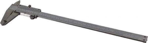 Value Collection - 0 to 8" Stainless Steel Vernier Caliper - 0.05mm Graduation, 1.9685" Jaw Depth, 0.0012" Accuracy, Includes Depth, Inside Diameter, Outside Diameter, Step - Apex Tool & Supply