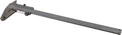 Value Collection - 0 to 8" Stainless Steel Vernier Caliper - 0.05mm Graduation, 1.9685" Jaw Depth, 0.0012" Accuracy, Includes Depth, Inside Diameter, Outside Diameter, Step - Apex Tool & Supply