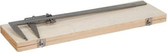 Value Collection - 0 to 18" Stainless Steel Vernier Caliper - 0.02mm Graduation, 4" Jaw Depth, 0.002" Accuracy, Includes Inside Diameter, Outside Diameter - Apex Tool & Supply