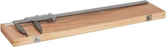 Value Collection - 0 to 24" Stainless Steel Vernier Caliper - 0.02mm Graduation, 4" Jaw Depth, 0.002" Accuracy, Includes Inside Diameter, Outside Diameter - Apex Tool & Supply