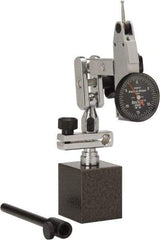 TESA Brown & Sharpe - 0.0005" Graduation, 0-15-0 Dial Reading, Indicator & Base Kit - 1" Dial Diam - Apex Tool & Supply