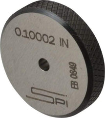 SPI - 0.1" Inside x 0.98" Outside Diameter, 0.28" Thick, Setting Ring - Accurate to 0.00006", Silver - Apex Tool & Supply