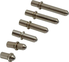 Value Collection - 6 Piece, 1.4 to 2.4 Inch Measurement Range, Bore Gage Anvil Set - For Use with Dial Bore Gages - Apex Tool & Supply