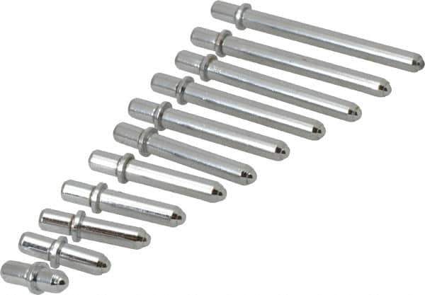 Value Collection - 11 Piece, 2 to 6 Inch Measurement Range, Bore Gage Anvil Set - For Use with Dial Bore Gages - Apex Tool & Supply