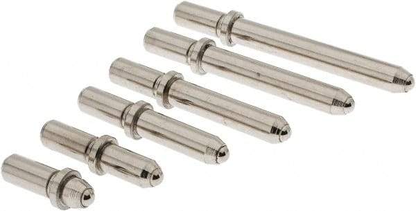 Value Collection - 6 Piece, 6 to 10 Inch Measurement Range, Bore Gage Anvil Set - For Use with Dial Bore Gages - Apex Tool & Supply