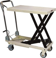 Jet - 1,650 Lb Capacity Adjustable Height Scissor Lift - 16" to 38-5/8" Lift Height, 39-3/8" Platform Length x 20-1/8" Platform Width - Apex Tool & Supply