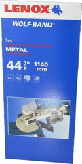 Lenox - 3' 8-7/8" Long x 0.02" Thick, 18 Teeth per Inch, Portable Band Saw Blade - Bi-Metal Blade, High Speed Steel Teeth, Toothed Edge - Apex Tool & Supply