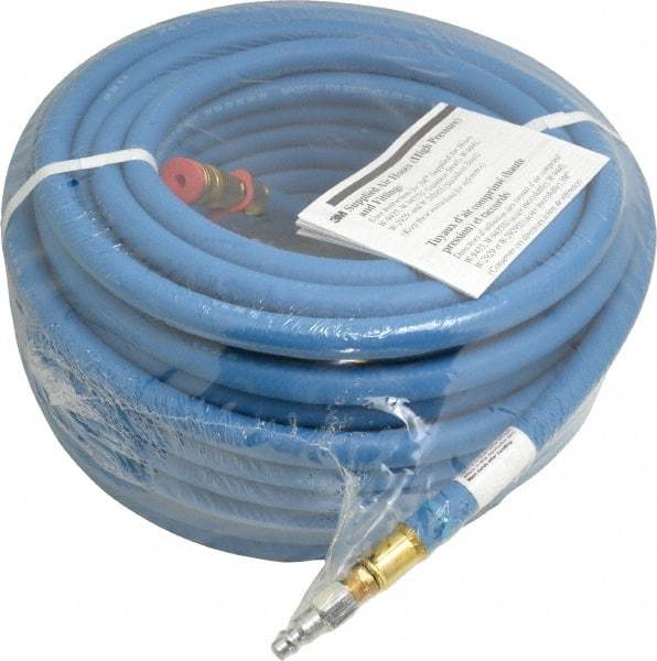 3M - 100 Ft. Long, High Pressure Straight SAR Supply Hose - 3/8 Inch Inside Diameter, Compatible with V and W Series Air Control Devices and Dual Airline Systems - Apex Tool & Supply