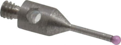 SPI - 1 mm Ball Diameter, M2 Thread, Ruby Point Ball Tip CMM Stylus - 10 mm Overall Length - Apex Tool & Supply