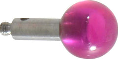 SPI - 8 mm Ball Diameter, M2 Thread, Ruby Point Ball Tip CMM Stylus - 12 mm Overall Length - Apex Tool & Supply