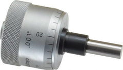 Mitutoyo - 1/2 Inch, 1.14 Inch Thimble, 6.35mm Diameter x 0.6102 Inch Long Spindle, Mechanical Micrometer Head - Apex Tool & Supply