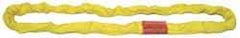 Lift-All - 14' Long x 2-1/8" Wide, 13,200 Lb Vertical Capacity, Polyester Web Sling - 10,600 Lb Choker Capacity, 1-3/8" Diam Chain, Red, with Endless Sling - Apex Tool & Supply