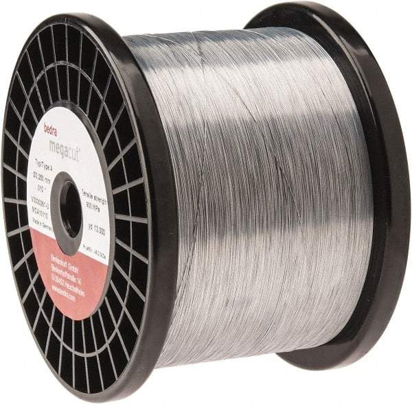 GISCO - CuZn36 Zinc Coated, Hard Grade Electrical Discharge Machining (EDM) Wire - 900 N per sq. mm Tensile Strength, Megacut A Series - Apex Tool & Supply
