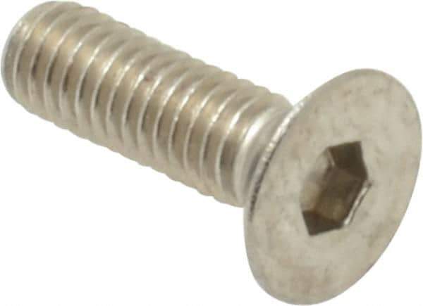 Value Collection - M3x0.50 Metric Coarse Hex Socket Drive, 90° Flat Screw - Grade 18-8 & Austenitic A2 Stainless Steel, Uncoated, Fully Threaded, 10mm OAL - Apex Tool & Supply