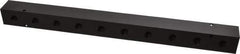 Made in USA - 3/8" Inlet, 1/4" Outlet Manifold - 15-1/4" Long x 1-1/4" Wide x 1-1/4" High, 0.2" Mount Hole, 2 Inlet Ports, 10 Outlet Ports - Apex Tool & Supply
