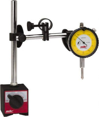 Value Collection - 0.001" Graduation, 0-100 Dial Reading, Indicator & Base Kit - C Holder, 0.001 Inch Graduation, Includes Dial Indicator, Magnetic Base - Apex Tool & Supply