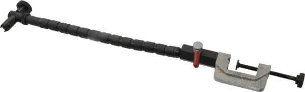 Flexbar - 12 Inch Long, Magnetic Indicator Base Flexible Arm on C-Clamp - Use With Flexbar Universal Holders - Apex Tool & Supply