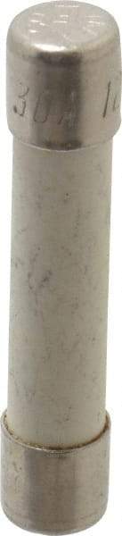 Ferraz Shawmut - 125 VAC, 30 Amp, Time Delay Miniature Ceramic Fuse - Clip Mount, 1-1/4" OAL, 1/4" Diam - Apex Tool & Supply