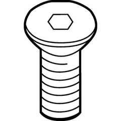 Kennametal - Torx Cap Screw for Indexable Face/Shell Mills - M4x0.7 Thread, For Use with Shims - Apex Tool & Supply