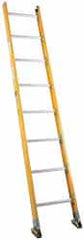 Made in USA - 14' High, Type IA Rating, Fiberglass Extension Ladder - Apex Tool & Supply