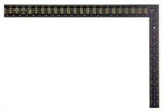 Stanley - 24" Blade Length x 16" Base Length, Black Finish, Aluminum Rafter Square - 1/16", 0.1", 0.083" Graduation, 1-1/2" Base Width - Apex Tool & Supply