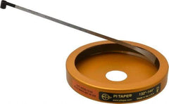 Made in USA - 0.001 Inch Graduation, 132 to 144 Inch Measurement, Spring Steel Diameter Tape Measure - 1/2 Inch Wide, 0.01 Inch Thick - Apex Tool & Supply