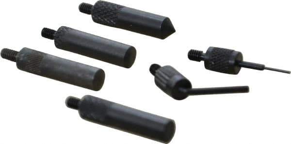 SPI - Steel, Ball, Conical, Flat Test Indicator Contact Point - 0.312, 0.821, 0.825, 0.875, 0.895" Contact Point Length, Use with Dial Test Indicator Gages - Apex Tool & Supply