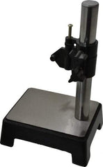 Value Collection - Steel, Rectangular Base, Comparator Gage Stand - 8-1/2" High, 5-1/2" Base Length x 4-1/4" Base Width x 2.16" Base Height, Includes Holder - Apex Tool & Supply