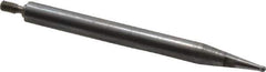 SPI - 0.038" Ball Diam, Steel, Ball Test Indicator Contact Point - 1-1/2" Contact Point Length, Use with Teclock Test Indicators - Apex Tool & Supply