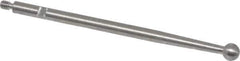 SPI - 1/8" Ball Diam, Steel, Ball Test Indicator Contact Point - 1-3/4" Contact Point Length, Use with Peacock Test Indicators - Apex Tool & Supply
