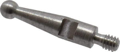 SPI - 0.078" Ball Diam, Steel, Ball Test Indicator Contact Point - 1/2" Contact Point Length, Use with Peacock Test Indicators - Apex Tool & Supply