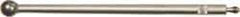 SPI - 0.032" Ball Diam, Carbide, Ball Test Indicator Contact Point - 5/8" Contact Point Length, Use with Starrett Test Indicators - Apex Tool & Supply