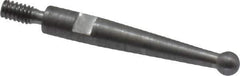 SPI - 0.08" Ball Diam, Steel, Ball Test Indicator Contact Point - 0.7" Contact Point Length, Use with Mitutoyo Test Indicators - Apex Tool & Supply