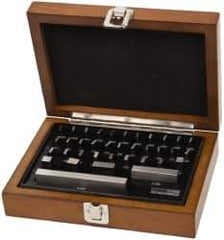 SPI - 36 Piece, 0.05 to 4", Economy Grade, Steel Gage Block Set - Rectangular, 0.00005" Tolerance - Apex Tool & Supply