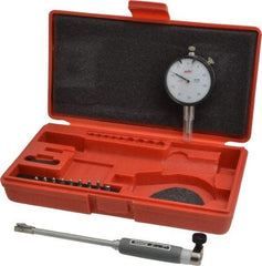Value Collection - 9 Anvil, 0.4 to 0.7" Dial Bore Gage - 0.0005" Graduation, 4" Gage Depth - Apex Tool & Supply