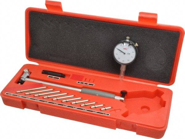 Value Collection - 11 Anvil, 2 to 6" Dial Bore Gage - 0.0005" Graduation, 6" Gage Depth - Apex Tool & Supply