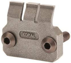 Mitee-Bite - 2-1/2mm Clamping Height, 880 Lb Clamping Pressure, Standard Height Single Stop Positioning Stop - 2-1/2mm Jaw Height, Spring Steel, Series Mitee-Bite Kopal Mini Clamps - Apex Tool & Supply